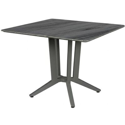 Square Ceramic Top Dining Table Custom Assembly Required Durable Materials Ensure Longevity in High Traffic Environments
