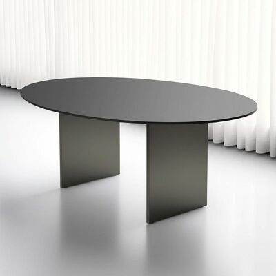Matte Surface Finish Ceramic Top Dining Table Varies Table Size Designed for Restaurants Hotels and Corporate Cafeterias