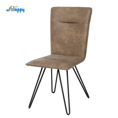 Mid Century Leather Modern Dining Chair Fashionable With Customized Design  Dc-7503