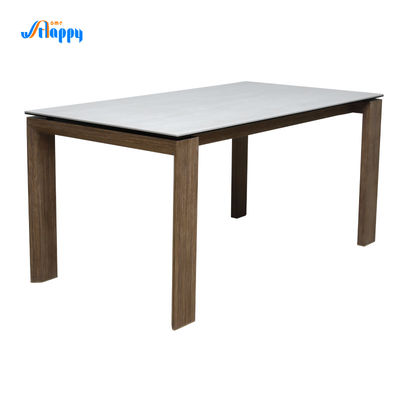1500mm Modern Ceramic Top Dining Table Corrosion Resistance For Indoor Use DT-1009-150