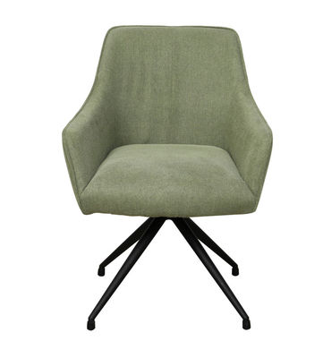Green Comfortable Modern Leather Dining Chair Easily Wiped Down For Living Room