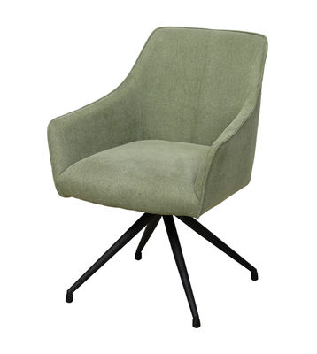 Green Comfortable Modern Leather Dining Chair Easily Wiped Down For Living Room