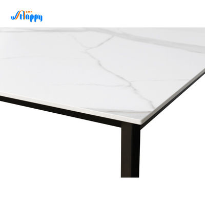 1500*850mm contemporary custom Ceramic top Dining Table, flat packed