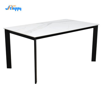 1500*850mm contemporary custom Ceramic top Dining Table, flat packed