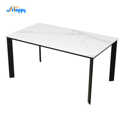 1500*850mm contemporary custom Ceramic top Dining Table, flat packed