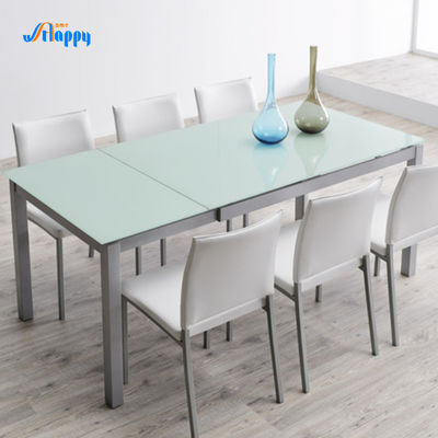 Rectangular Type Extendable Dining Table 140cm Length With Iron Legs