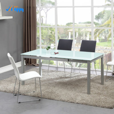 Rectangular Type Extendable Dining Table 140cm Length With Iron Legs