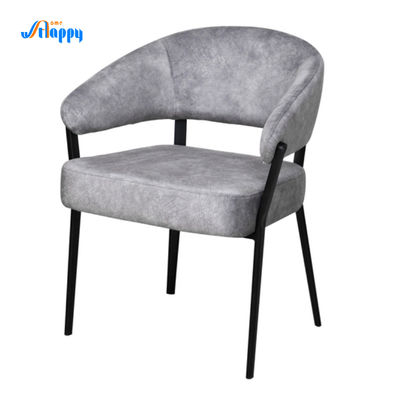 Easy Cleaning Fabric Upholstered Accent Chair High Stability With Metal Legs Dc-7553