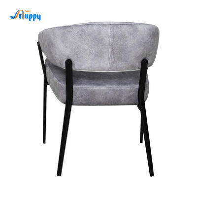 Easy Cleaning Fabric Upholstered Accent Chair High Stability With Metal Legs Dc-7553
